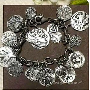 Retired Silpada Roman Coin Bracelet